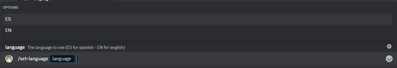 set lang command img